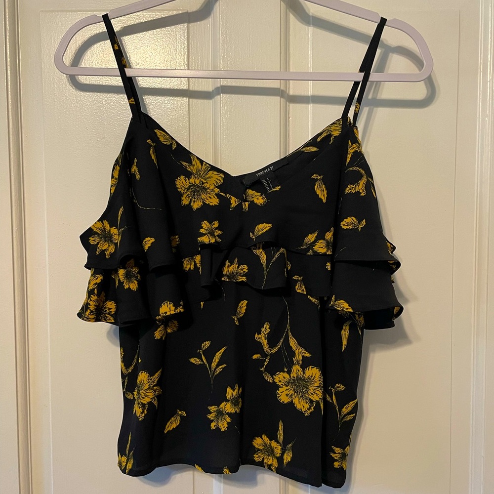 Small Off the Shoulder Floral Blouse